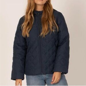 Women's Navy Quilted Jacket
